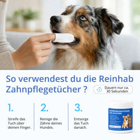 Zahnpflegetücher gegen Zahnstein für Hunde