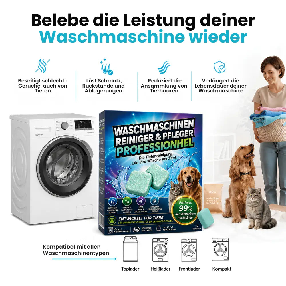 Tiefenreinigungstabletten für Waschmaschinen