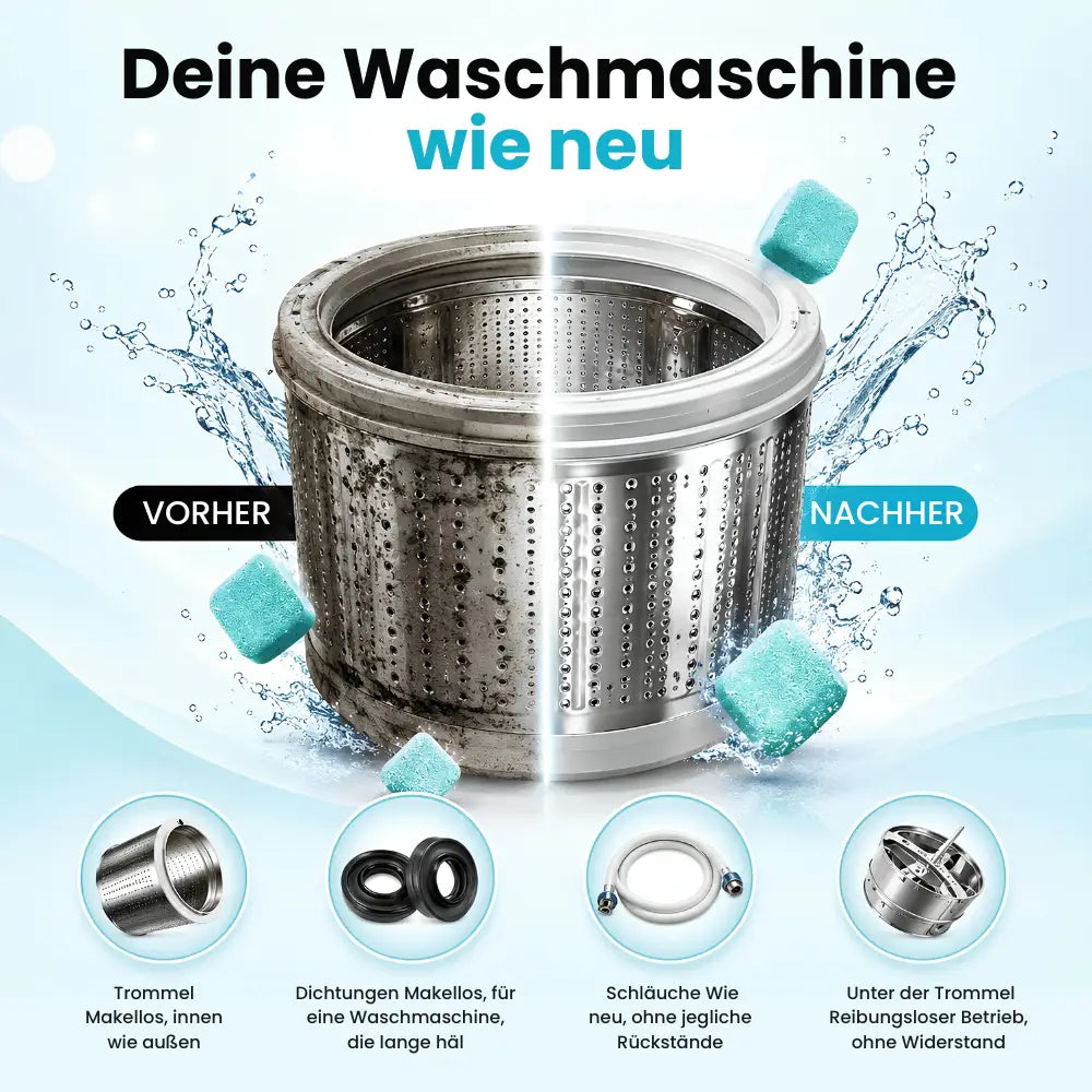Tiefenreinigungstabletten für Waschmaschinen