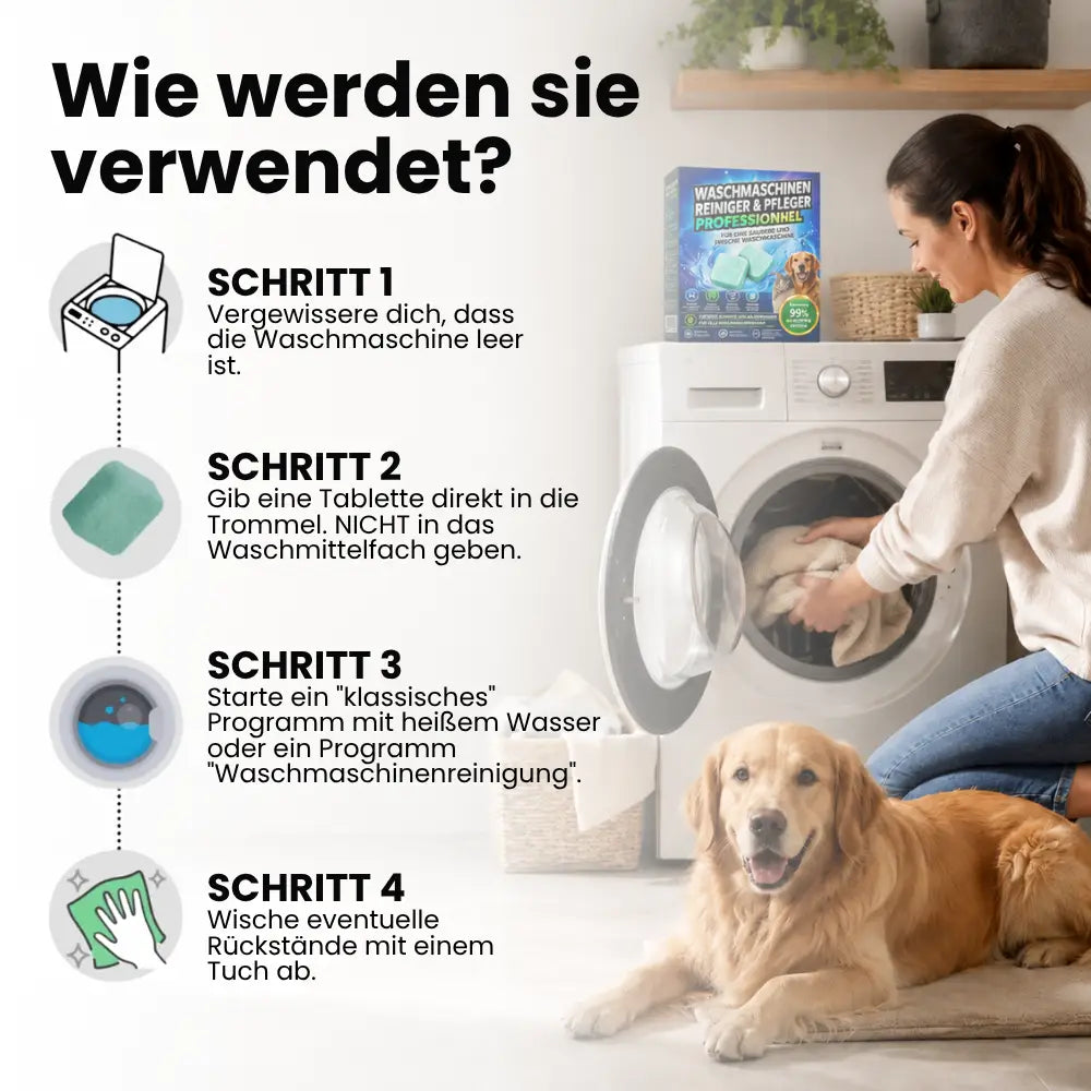 Tiefenreinigungstabletten für Waschmaschinen