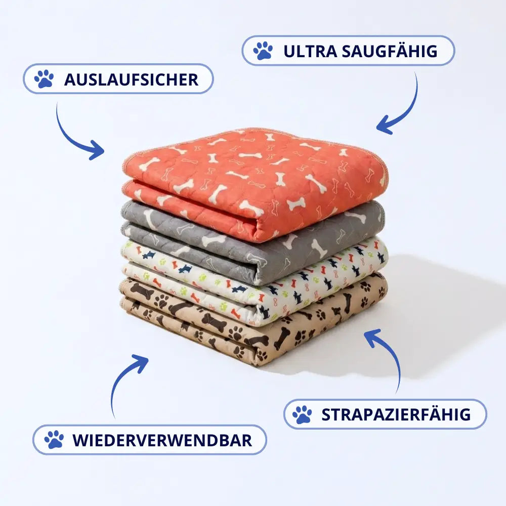 Saugfähige, waschbare Hygienematte für Hunde und Welpen