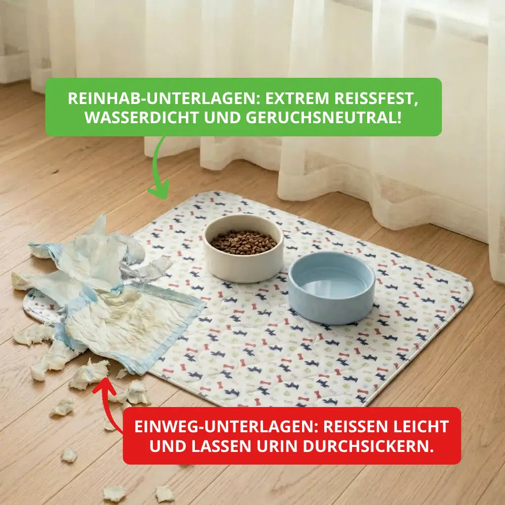 Saugfähige, waschbare Hygienematte für Hunde und Welpen