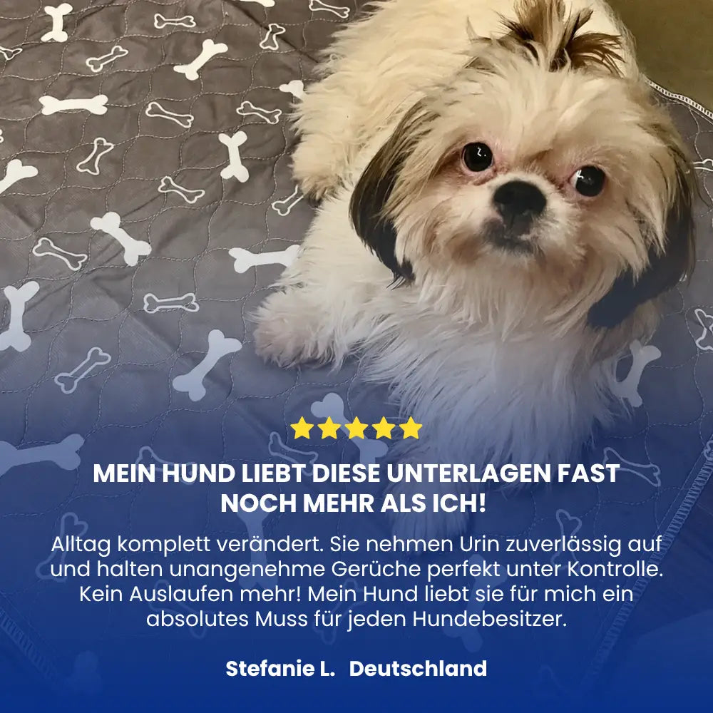 Saugfähige, waschbare Hygienematte für Hunde und Welpen